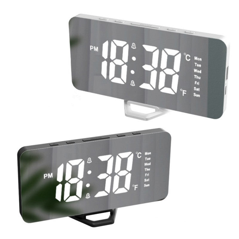 LED Mirror Digital Alarm Clock