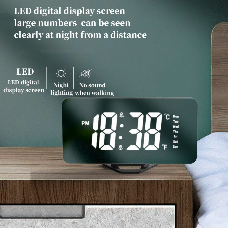 LED Mirror Digital Alarm Clock