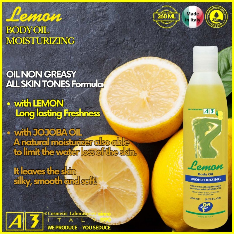 A3 Lemon Moisturing Body Oil 260ml