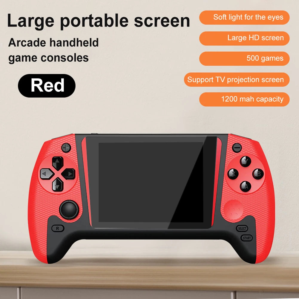 Gaming Console 3.5inch LCD Screen Built-in 500 Games Portable Game Console Video Game Console for Kids Adults for Single Player