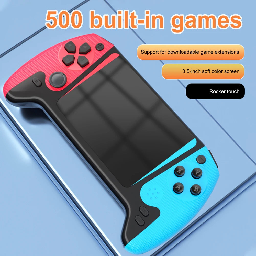 Gaming Console 3.5inch LCD Screen Built-in 500 Games Portable Game Console Video Game Console for Kids Adults for Single Player